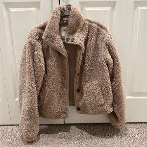 Hollister Tan Fleece Jacket
